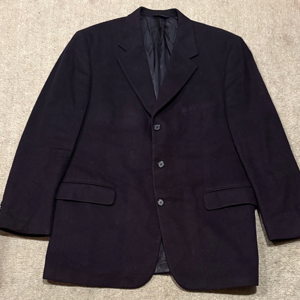 Brooks Brothers Black 100% Cashmere Blazer 43R